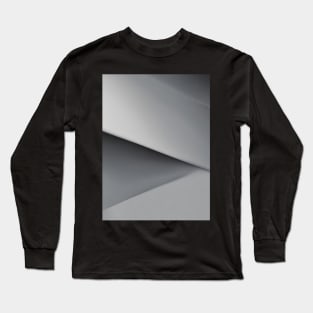 Abstract Gray Layers Long Sleeve T-Shirt